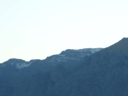 snow on mts